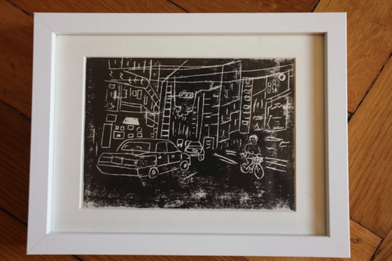 Image of Tokyo Cab Block Print